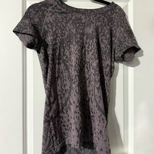 Lulu lemon Swiftly Tech Short Sleeve Gray Patterned Women's Top